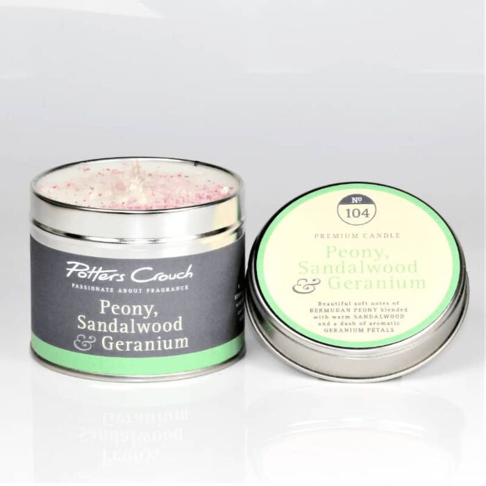 Potters Crouch - Peony, Sandalwood & Geranium Candle